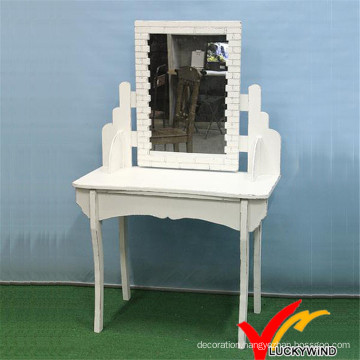 Kd New Vintage White Wood Dressing Table Design